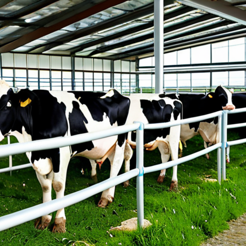 축산업 필기시험 공부법 - Modern Dairy Farm**

"A bright and airy modern dairy farm in the Italian countryside, featuring Hols...