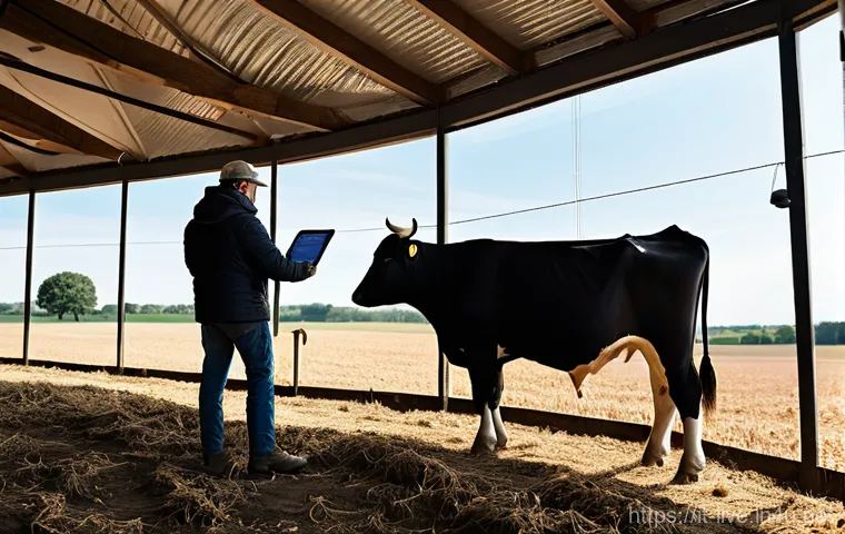축산업 AI 기술 적용 사례 - Prompt 1: AI-Enhanced Cattle Monitoring in a Modern Dairy Farm**