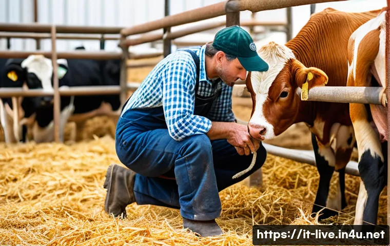 축산업 필수 노하우 - **Animal Welfare and Human Connection on an Italian Farm**
    A heartwarming and serene image set o...